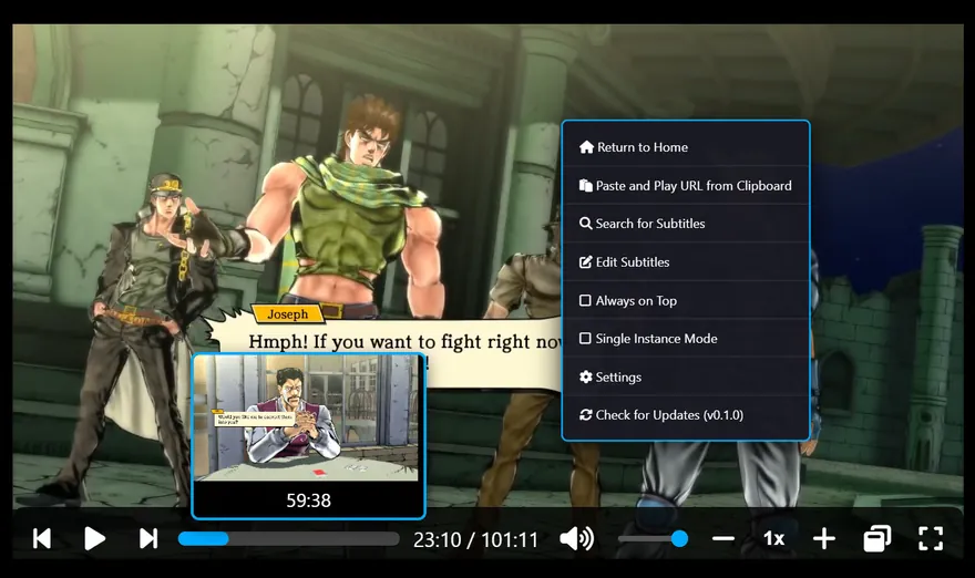 Right Click Menu Example